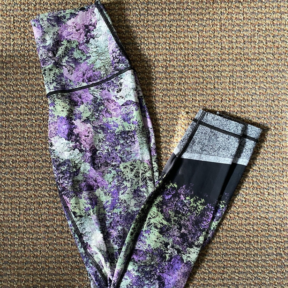 EUC Lululemon Vivid Vision Wunder Under Hi Rise